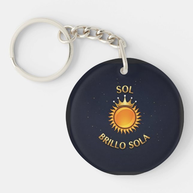 Porte-clefs Llavero Redondo “Sol Brillo Sola” – Estilo Compact (Devant)
