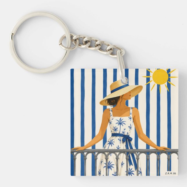 Porte-clefs Llavero welcome summer (Devant)