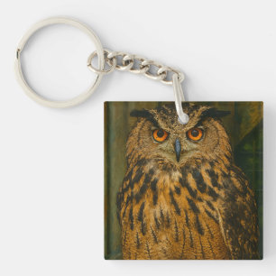 Porte-clefs L'observateur - Aigle eurasien à la lumière du boi