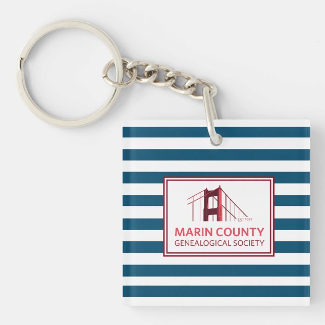 Porte-clefs Logo de bande MCGS avec bordure (Devant)