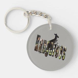 Porte-clefs Logo De Kangaroos Avec Kangaroo,