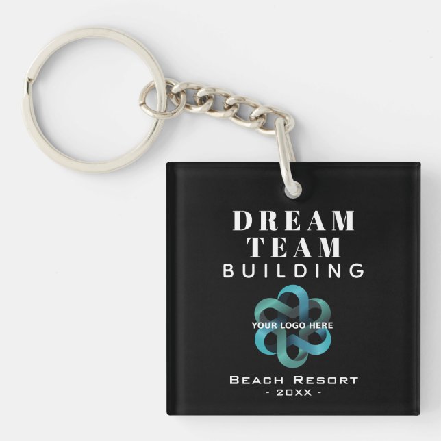 Porte-clefs Logo de l'entreprise Dream Team Building (Devant)