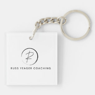 Porte-clefs Logo de signature de coaching de Russ Yeager