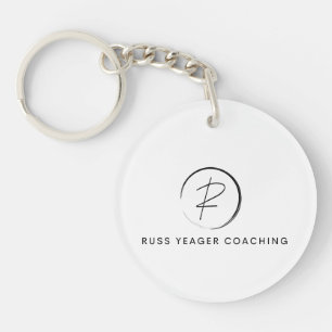 Porte-clefs Logo de signature de coaching Russ Yeager