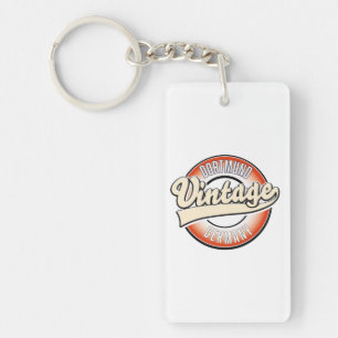Porte-clefs Logo de style vintage Dortmund,