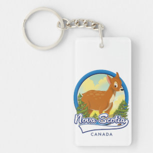 Porte-clefs Logo de voyage de la Nouvelle-Écosse Canada