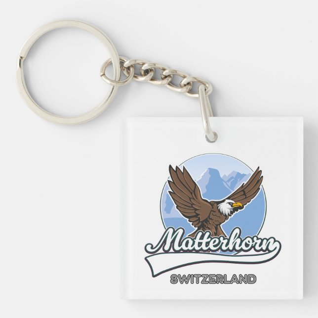 Porte-clefs logo de voyage Matterhorn Suisse (Devant)