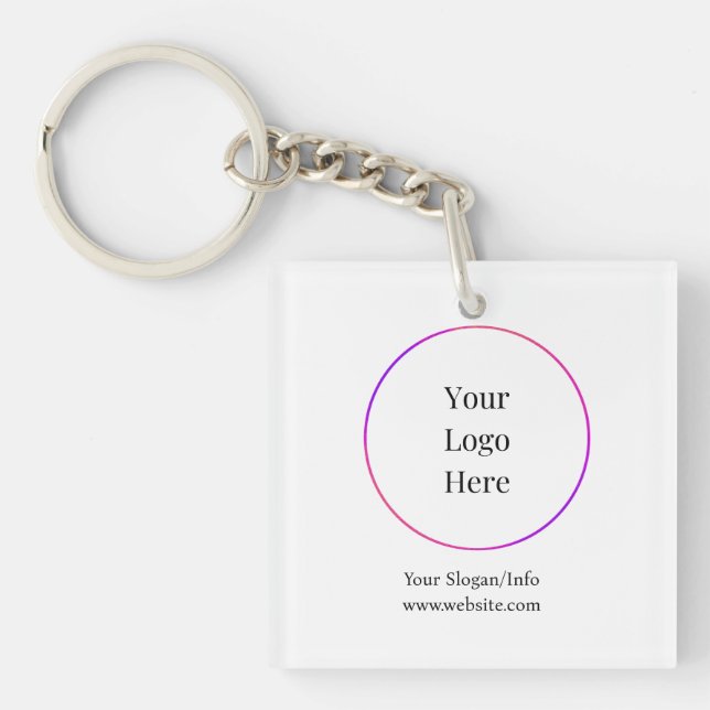 Porte-clefs Logo d'entreprise | Modèle d'entreprise moderne (Devant)