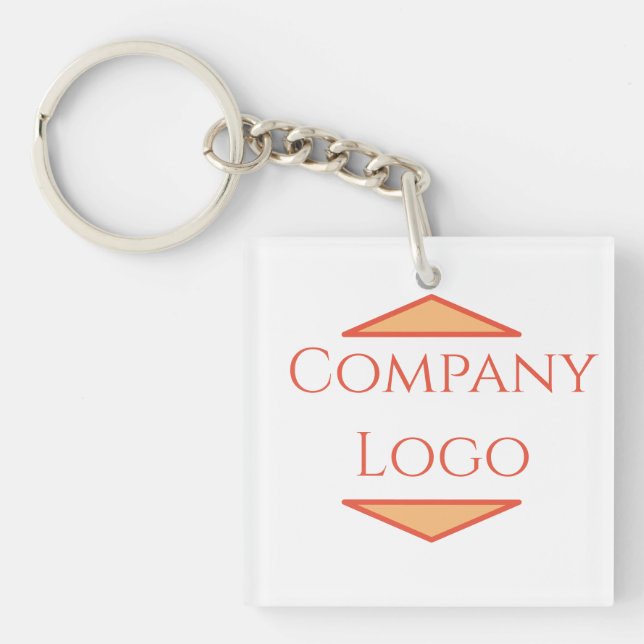 Porte-clefs Logo d'entreprise personnalisé (Devant)