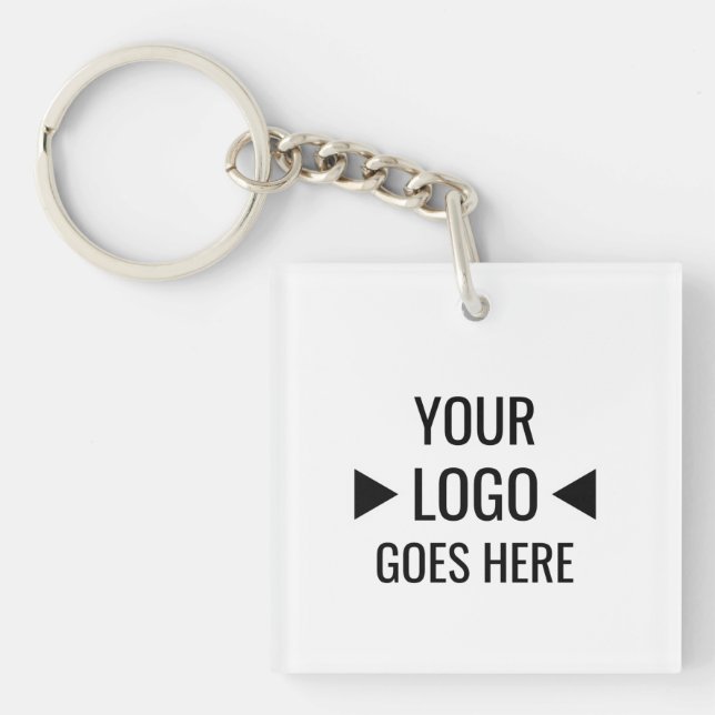 Porte-clefs Logo d'entreprise personnalisé (Devant)