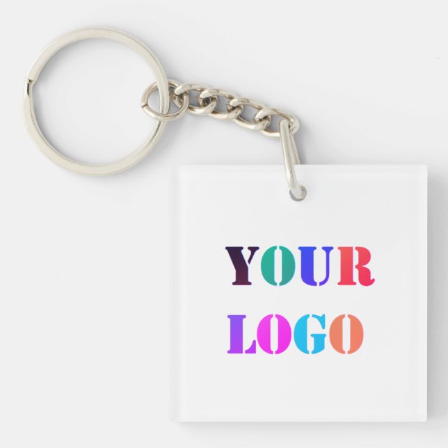 Porte-clefs Logo d'entreprise personnalisé Porte - clé promoti (Devant)