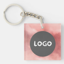 Logo d'entreprise Rose défraîchi et QR double face