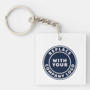 Porte-clefs Logo d'entreprise simple personnalisé pour employé