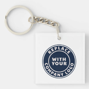 Porte-clefs Logo d'entreprise simple personnalisé pour employé