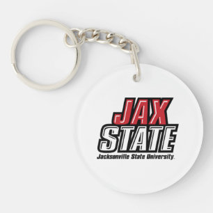 Porte-clefs Logo d'état de Jacksonville State University JAX S