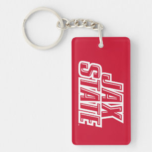 Porte-clefs Logo d'état de Jacksonville State University JAX S