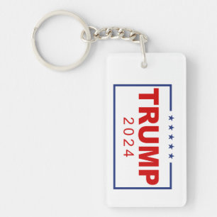 Porte-clefs Logo du rectangle classique Trump 2020