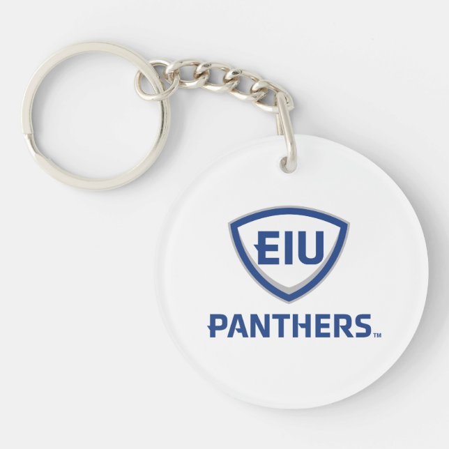 Porte-clefs Logo Eastern Illinois Panthers Shield & Wordmark (Devant)