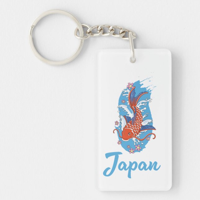 Porte-clefs Logo Japon Pêche (Devant)