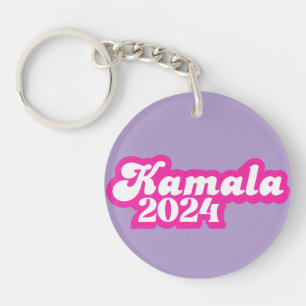 Porte-clefs Logo Kamala Harris girly Pink 2024