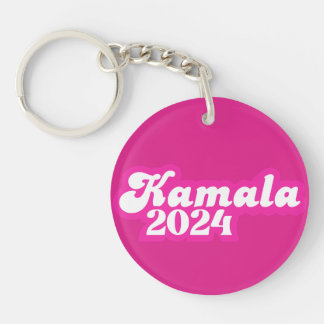 Porte-clefs Logo Kamala Harris girly Pink 2024