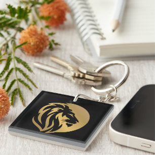 Porte-clefs Logo Lion Or Simple