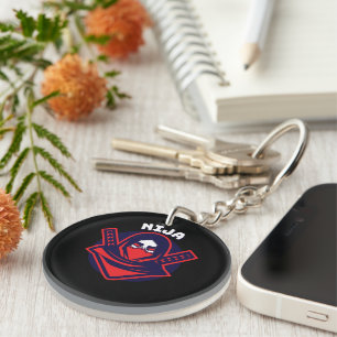 Porte-clefs Logo Ninja – Emblème de Guerrier Audacieux