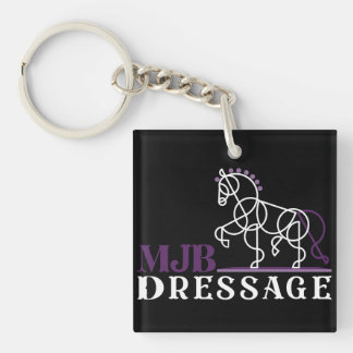 Porte-clefs Logo noir MJB Dressage 