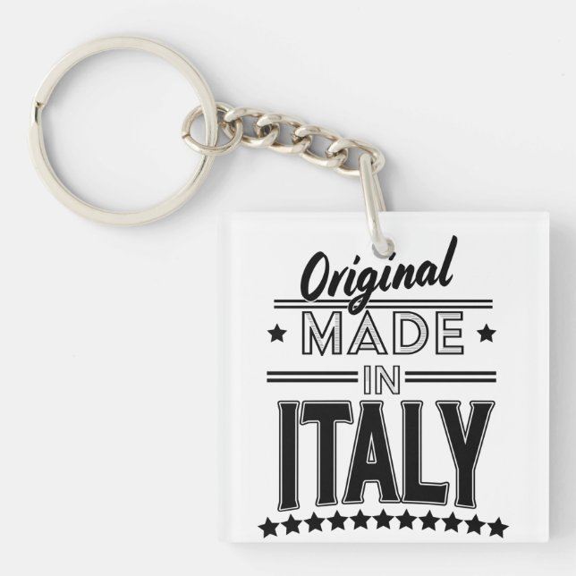 Porte-clefs Logo original fabriqué en Italie (Devant)
