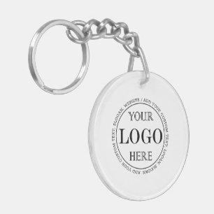 Porte-clefs Logo personnalisé Arrière - plan gris flou