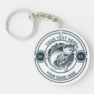 Porte-clefs Logo personnalisé pour la pêche au bass à grande b