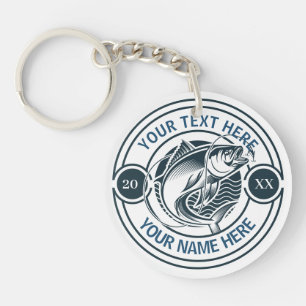 Porte-clefs Logo personnalisé pour la pêche au black bass