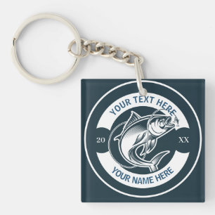 Porte-clefs Logo personnalisé pour la pêche au black bass