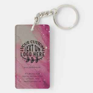 Porte-clefs Logo personnalisé QR Scan Business Porte - clé