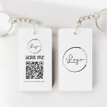 Porte-clefs Logo professionnel du code QR promotionnel<br><div class="desc">Faites la promotion de votre marque sur le pouce grâce à ce Porte - clé promotionnel du logo professionnel QR Code. Doté de votre logo d'entreprise personnalisé et d'un code QR scannable, ce porte - clé offre un moyen facile pour les clients et les clients d'accéder instantanément à votre site...</div>