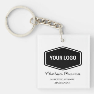 Porte-clefs Logo professionnel personnalisé et code QR promoti