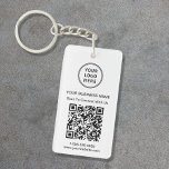 Porte-clefs Logo promotionnel Code QR<br><div class="desc">Porte - clé promotionnel moderne et professionnel pour votre entreprise avec votre code QR pour les clients à rechercher une liste de vos produits, services, prix ou autres informations. Téléchargez votre logo et votre code QR et ajoutez votre nom d'entreprise, votre site Web, votre slogan, votre numéro de téléphone, etc.,...</div>