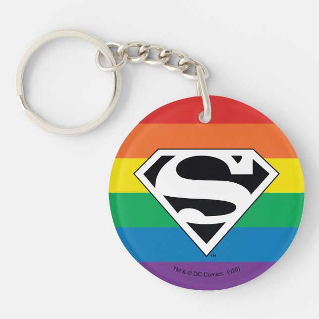Porte-clefs Logo Rainbow Superman (Devant)