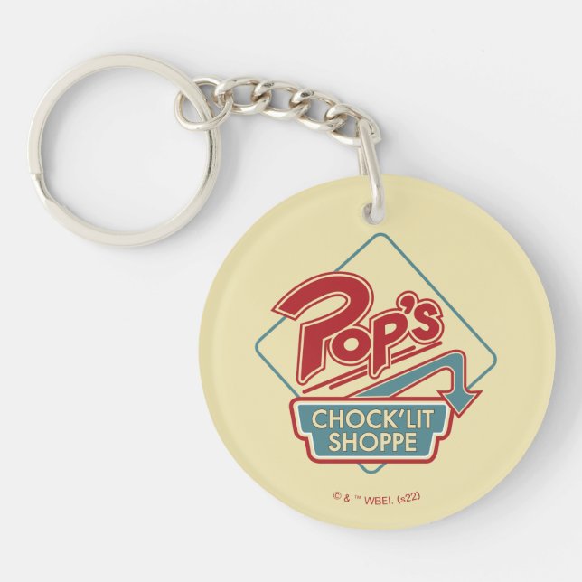 Porte-clefs Logo rouge de la boutique Pop's Chock'Lit (Devant)