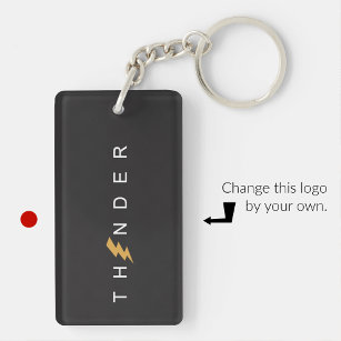 Porte-clefs Logo simple épuré minimaliste des porte - clés d'a