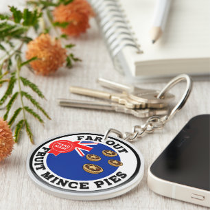 Porte-clefs Loin de la Nouvelle-Zélande Pies de Mince Fruit