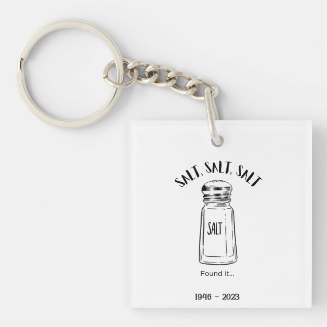 Porte-clefs Loin shaker de sel - fond (Devant)