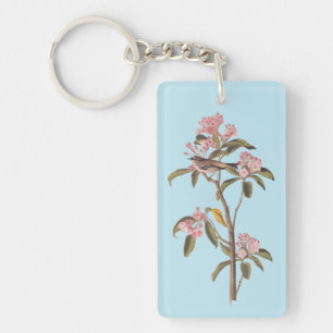Porte-clefs L'Oiseau de couvier d'Audubon sur Calico Rose