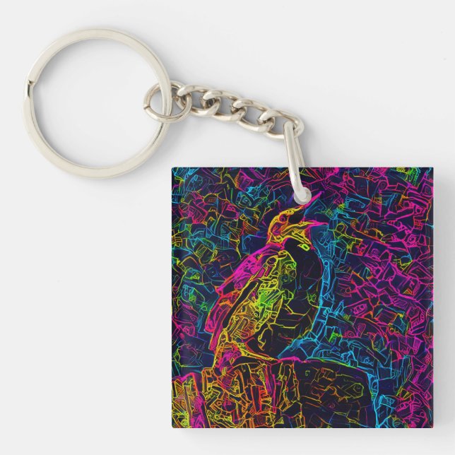 Porte-clefs L'oiseau solitaire 3 (Devant)