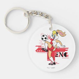 Porte-clefs Lola Bunny Équipe Angleterre Graphique de Football