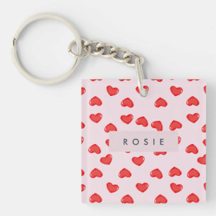 Porte-clefs Lollipop personnalisé avec monogramme en forme de 