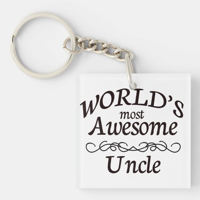 Porte-clefs L'oncle le plus impressionnant du monde (Devant)
