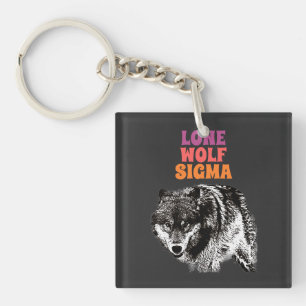 Porte-clefs Lone Wolf Homme Sigma moderne minimaliste