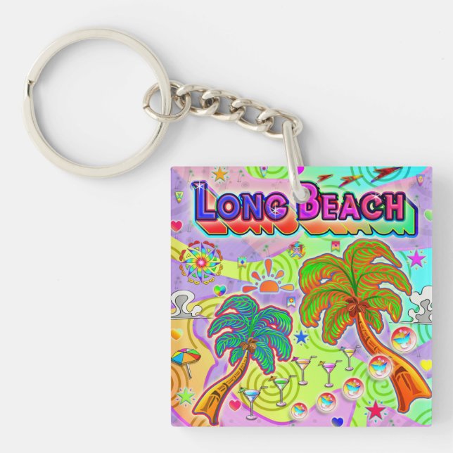 Porte-clefs Long Beach Vacation Target Keychain (Devant)