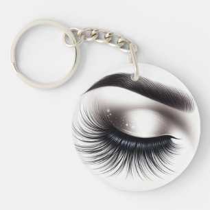 Porte-clefs Longs faux cils fins Extensions de cils Beauté